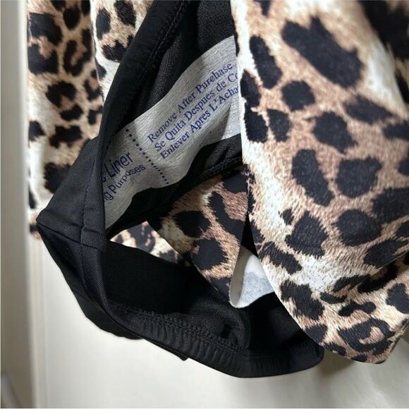 SWIM SOLUTIONS Plus Size Knotted Flyaway Fauxkini One-Piece Swimsuit Size 20W - Picture 11 of 12